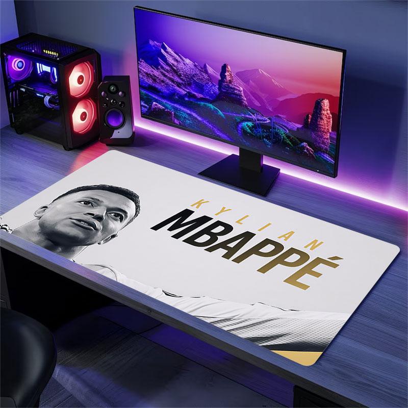 Mbappé Mouse Pad, Large Gaming Desk Mat, Non-slip XXL Mousepad for Laptop & Tablet, Mini PC Playmat with Stitched Edges