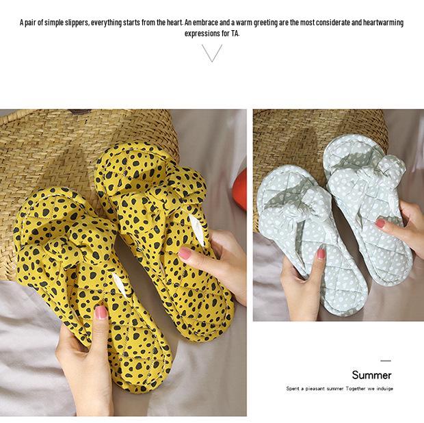 Ručně vyráběné bavlněné pantofle pro ženy - Protiskluzové, teplé a pohodlné pro všechna roční období do interiéru