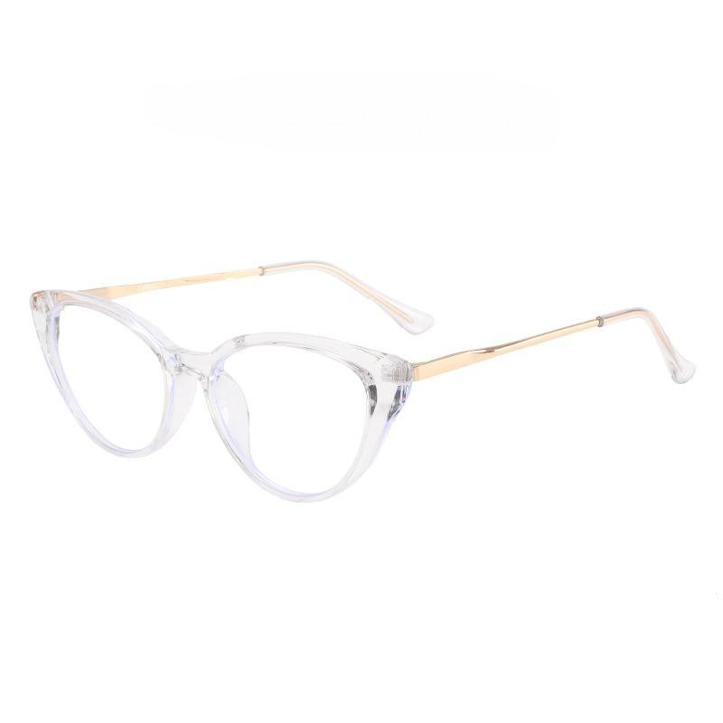 Modische Cat-Eye Blaulichtfilter-Myopiebrille Unisex Hochauflösend Ultraleichtes Brillengestell Minus Dioptrie 0 bis -4.0