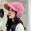 Women's Winter Knitted Plush Earflap Beanie Hat