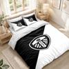 Bedding Set 1 Duvet Cover 2 Pillowcases Leeds United Football Print Bedroom Home Decoration