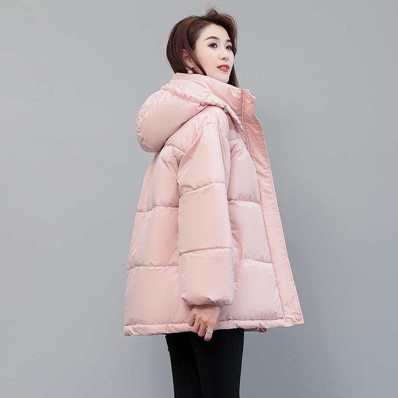 Bread Clothes Short Down Cotton-padded Clothes Women's New Trendy Loose Autumn and Winter Clothes Large Size Thickened Padded Jacket