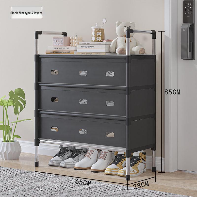 Shoe Cabinet 1.0: Classic Multi-Layer Dustproof Entryway Rack for Household