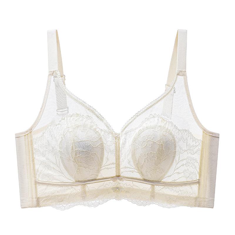 

Customized ultra-thin. CM lace rabbit ears without steel ring, bra cover, new gathering French style 34/75bc through cup шампанского