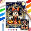 Minnie Mouse Witch Pumpkin Oil Paint Hand Painting Art Kit. Home Decor Gift