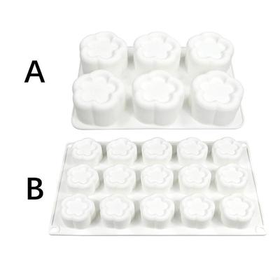 Flower Silicone Molds Fondant Mousses Cake Molds Making Pastry Chocolate Molds Baking Decorating Tool Nonstick A0KF