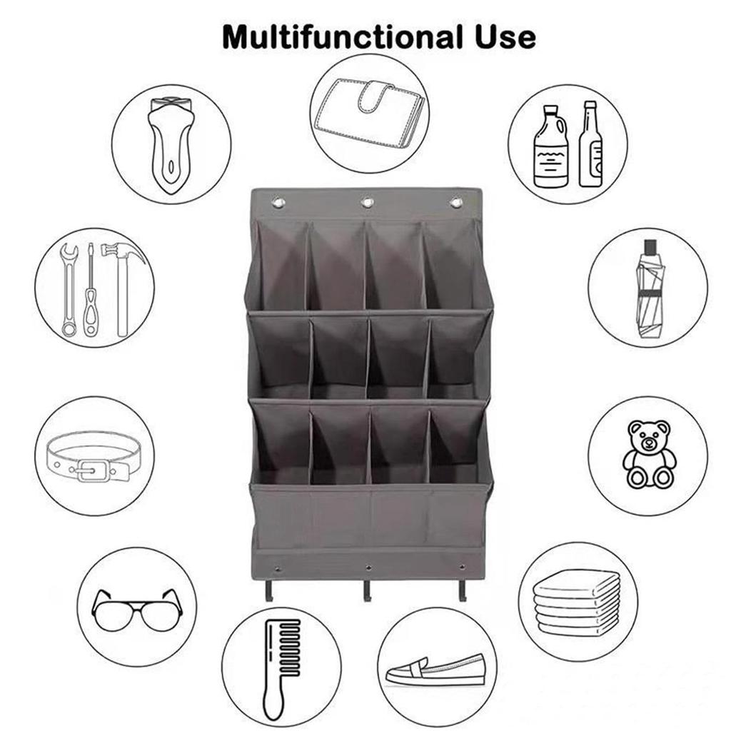 Wall-Mounted Multi-Layer Hanging Organizer for Shoes and Sundries