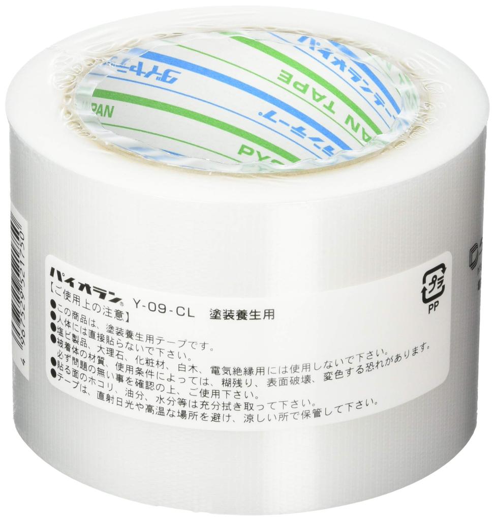 Pyolan Y09CL 75MM Aushärtungsband, 3,0 Zoll x 82 Fuß (75 mm x 25 m), Klar, Kreppband