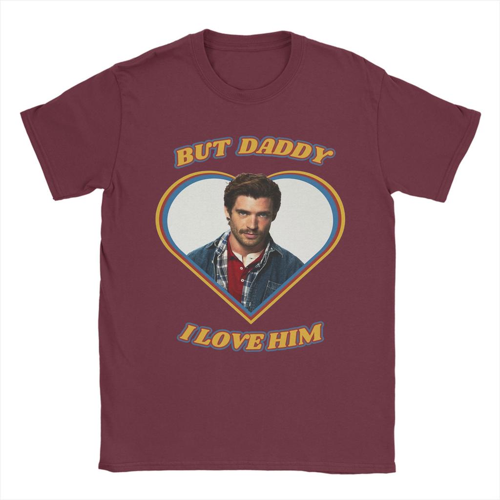 Men TShirt But Daddy I Love Him David Corenswet Novelty Pure Cotton Tee Shirt Short Sleeve  T Shirt Round Collar Tops Plus Size