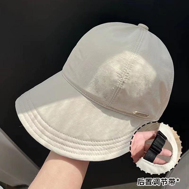 2025 spring and summer sun hat sun protection quick drying waterproof travel sports big brim duck tongue baseball bucket hat