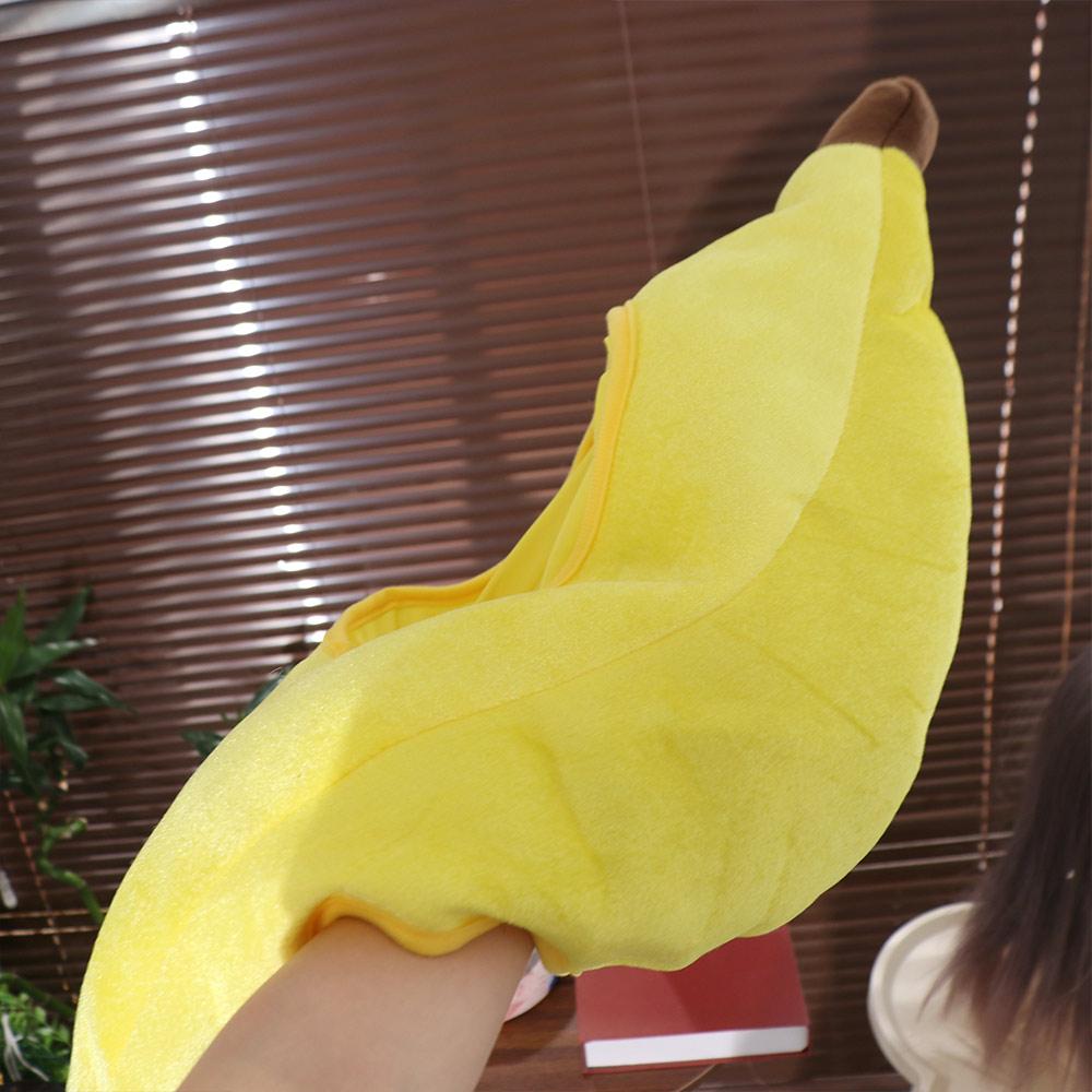 Cappello a Banana Giallo Carino Copricapo Creativo a Forma di Testa di Banana Regalo Cappello di Frutta Peluche Carnevali