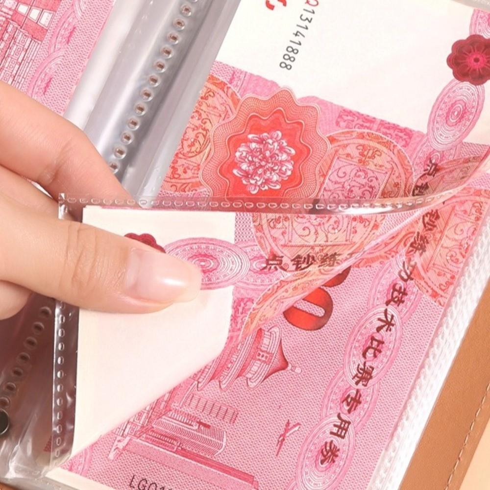 Large Capacity Binder Cash Organizer Waterproof Savings Challenge Binder  Cash Storage