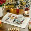 4 Pcs Wrinkle-Proof Nutcrackers Christmas Placemats Durable Tablecloth Christmas Table Mats  Kitchen