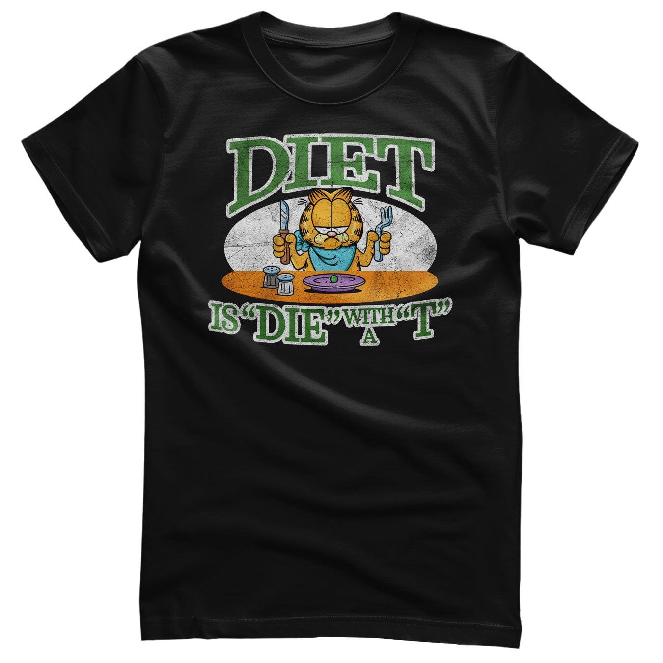 Officially Licensed Garfield Diet is Die With a T Mens T-Shirt XXXXL