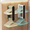 Double Layer Hanger Storage Rack Retractable Hanger Organizer Stick It On Washing Machines, Balconies And Laundry Rooms For Use