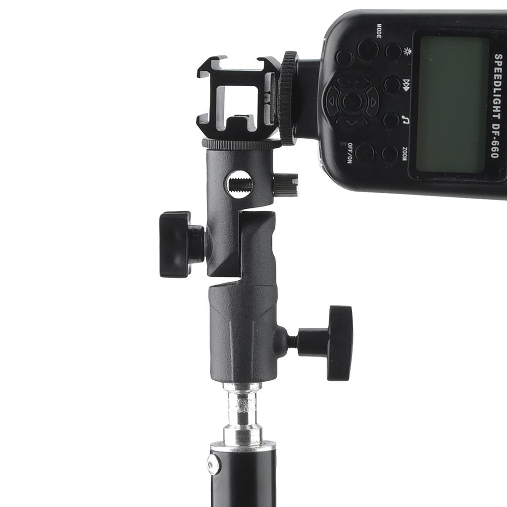 Schwenkbarer Drei-Blitzschuh-Adapter Blitzlichtstativhalterung E-Mount-Halterung