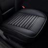 Car Seat Cover PU Leather Cushion All Season Universal Anti Slip Breathable And Easy To Clean Black Front Seat Protective Cove