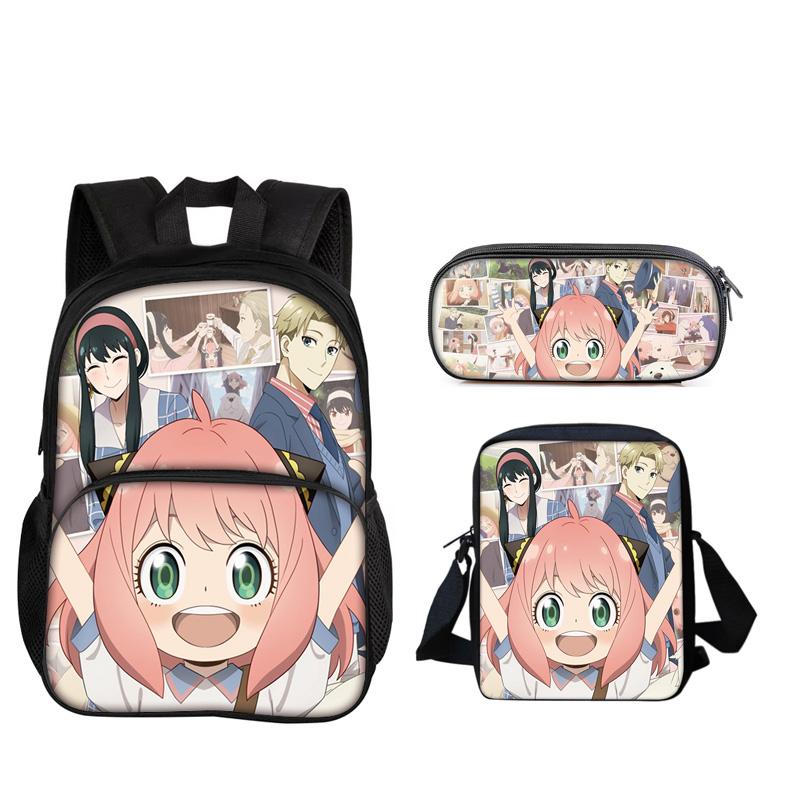 3pcs Set Knapsack for Boys Girls Best Gift Regretevator Gnarpy Child School With Lunch Box Pencil Bags School Pupil Bags