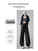 Damen-Sweatpants im amerikanischen Stil mit hoher Taille und weitem Bein - Frühjahrskollektion 2026, Petite Casual Fit