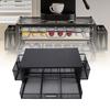 2 Tier Coffee Pod Holder Coffee Capsule   Pull Out Drawers for Kitchen Countertop Coffee Station Black
