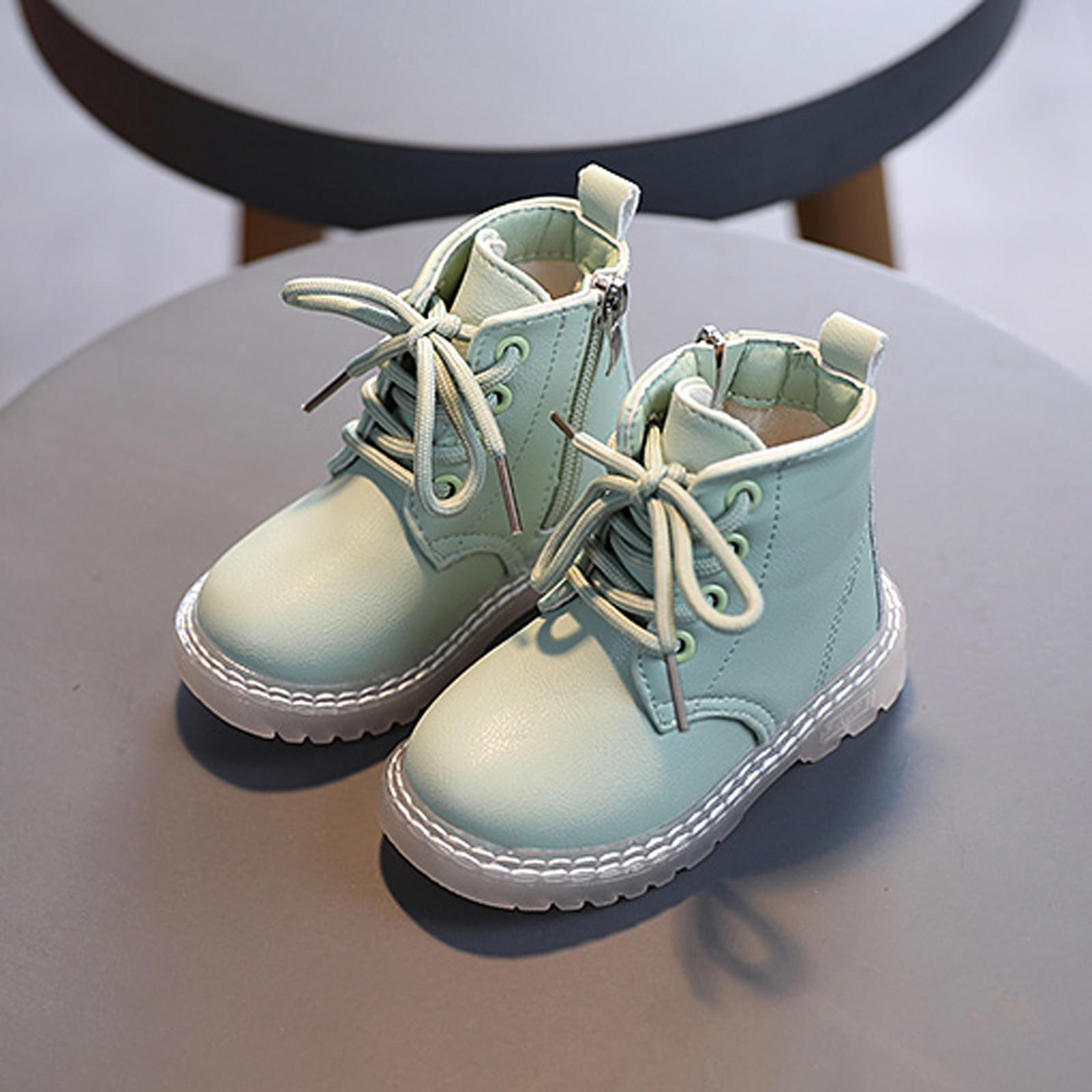 Toddler Infant Baby Kids Boys Girls Boots Fashion Middle Boots Shose Warm 25