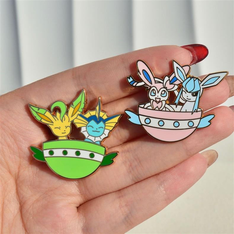 Anime Game Pokemon Brooches for Clothing Women Men Badges Lapel Pins for Backpack Hard Enamel Pins Fashion Accessories