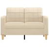Vidaxl 2-Osobowa Sofa, Kremowa, 120 Cm, Tapicerowana Tkaniną