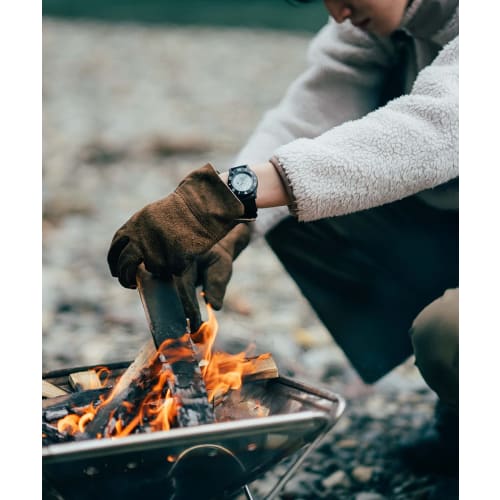 TRIWA Men's & Women's (Unisex) Watch with Recycled Canvas Strap, Made In Japan, Blue Gray X Black, TFO222-CL150101-J, TIME FOR SUB OCEANS CAMP, Authen