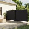 Retractable Side Awning Black 160 x 1000 cm