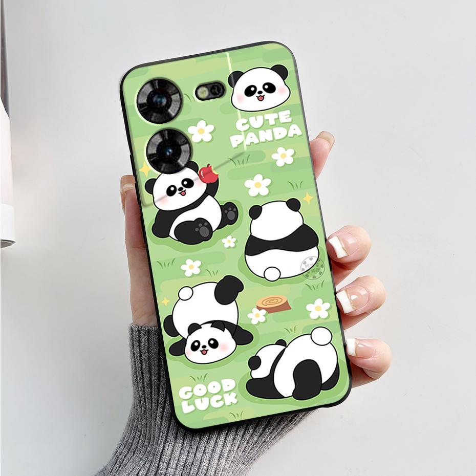 For Tecno Pova 5 Case LH7n Silicone Phone Case Stylish Pattern Slim Soft Black Funda Cover For Tecno Pova 5 4G 2023 Pova5 Capa