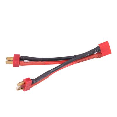 Deans Style T Plug 2 Male To T Plug 1 Female Power Cable Silicone Wire for 2 6S Lipo Battery