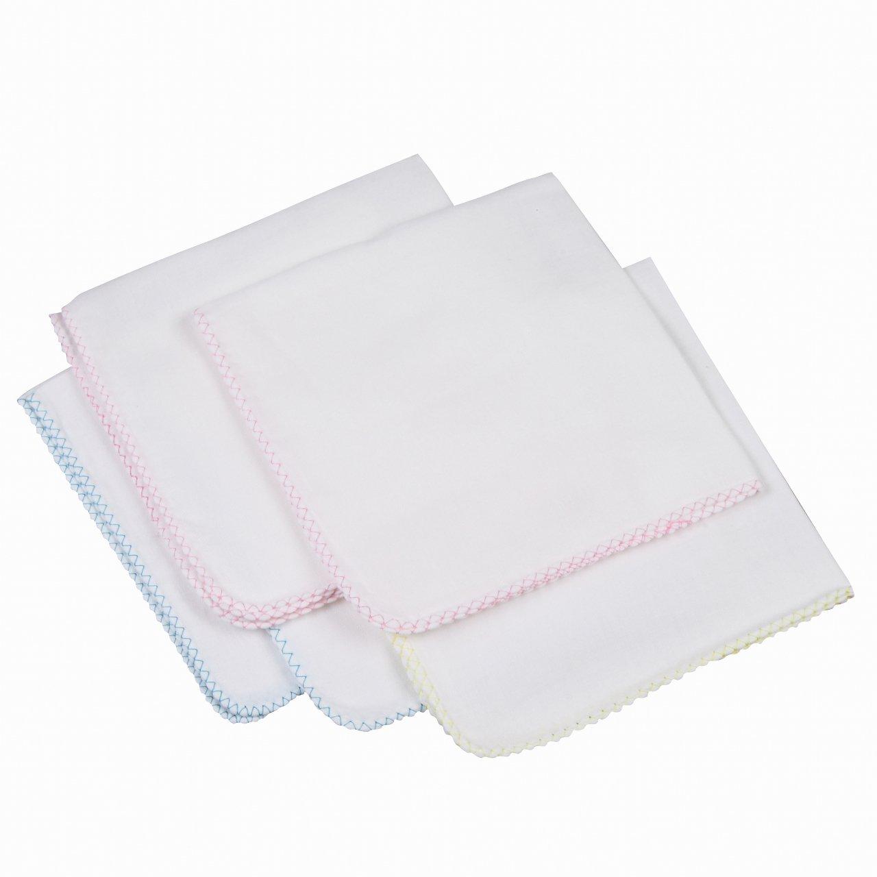 

Isamu Shokai Cotton Gauze Made in Solid 32x32cm 5 count 100% Double-Woven Handkerchiefs, Japan, Color, (x 5),