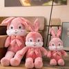 Cartoon Long-Eared Rabbit Doll Plush Toy Little White Rabbit Doll Girl Throw Pillow Children Soothing Rag Doll