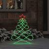 Christmas Tree Shaped Light Multicolored 78 X 58 Cm PVC
