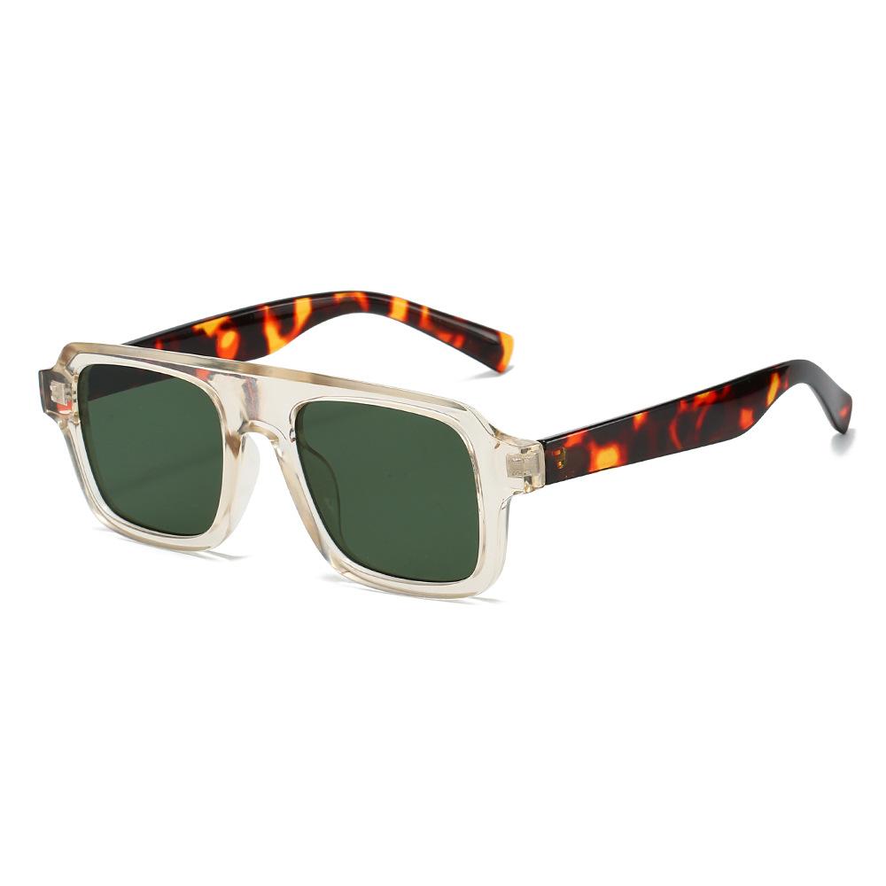 Fashionable Tortoiseshell Square Sunglasses for Female and Male Fashionable Blue Light Blocking Eyewear Stylish Sun Eyewear for Every Oc
