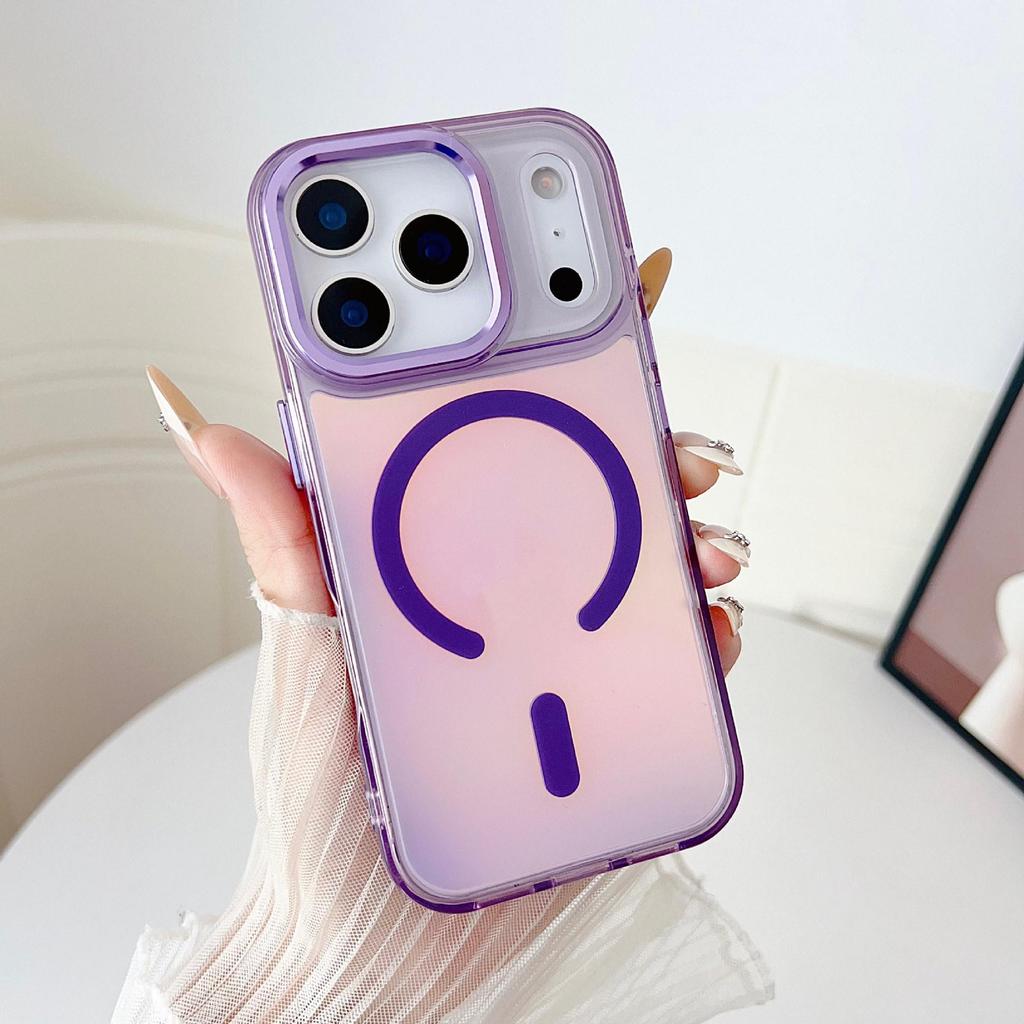 Jasný Stínový Chameleon Magnetický Kryt na Telefon pro Apple 17 Pro Max s Kompatibilitou Trendových Tlačítků 15/16.