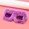 Style Winter Shades Oversized Novelty Glasses Trendy Plush Sunglasses  for Women
