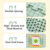 1/4Pcs Ultra Thick Knitting Block Mat Portable Grid Knitting Board New Foam Blocking Board