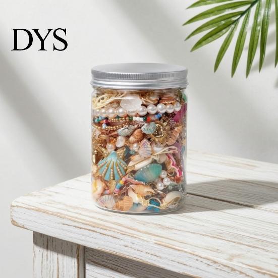 Mystery Jewelry Box 10/15/20/25/30/35Pcs Jar for Women, Mixed Necklaces Earrings Rings Bracelets Set, Lady Gift Gothic Ocean Theme Kit with
