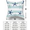 Nautical Starfish Pillow Covers X Inch Summer Coastal Pillow Cases Farmhouse Outdoor Decor Navy Blue Cushion Covers Set of