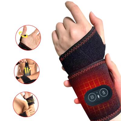 Almohadilla Vibratoria Calefactora para Muñeca 3 Niveles de Calor Masajeador de Muñeca Calentado Terapia Caliente Para Alivio del Túnel Carpiano Tendinitis Almohadilla de Soporte para Muñeca