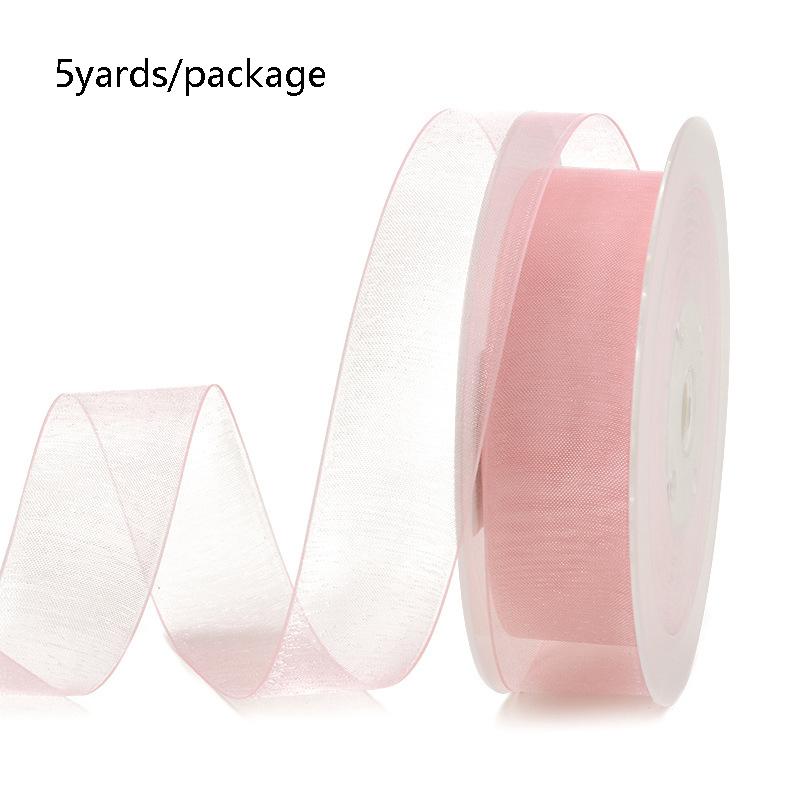 5 Yards Sheer Chiffon Ribbon Suitable for Gift Wrapping, Wedding Decor, Home Decor, Girl Hair Accessories Handmade DIY