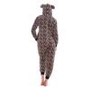 Keanu Womens/Ladies Leopard Print Fleece Jumpsuit