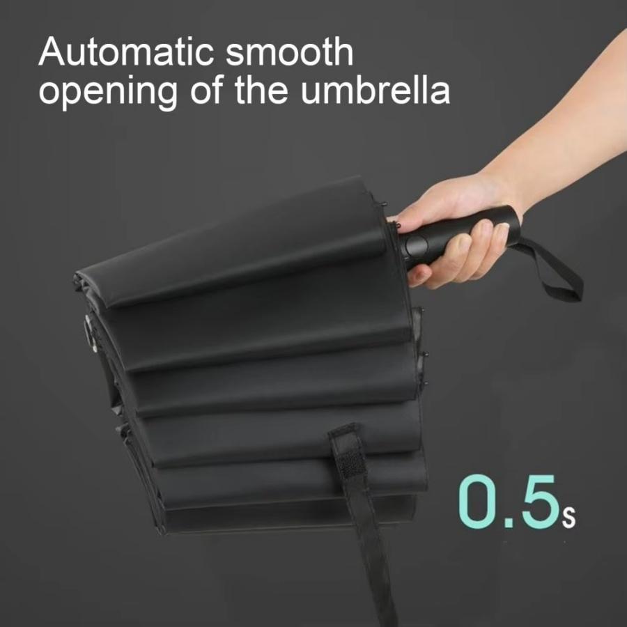 60 Bones Super Strong Windproof Automatic Folding Umbrella Reinforced Large UV Sunproof Sunny and Rainy Umbrellas Travel Outside