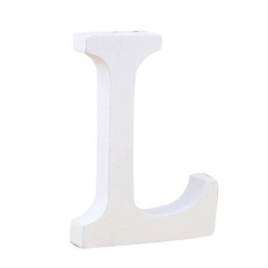 

Puntos деревянные английские буквы алфавита символ орнамент свадьба DIY украшение L