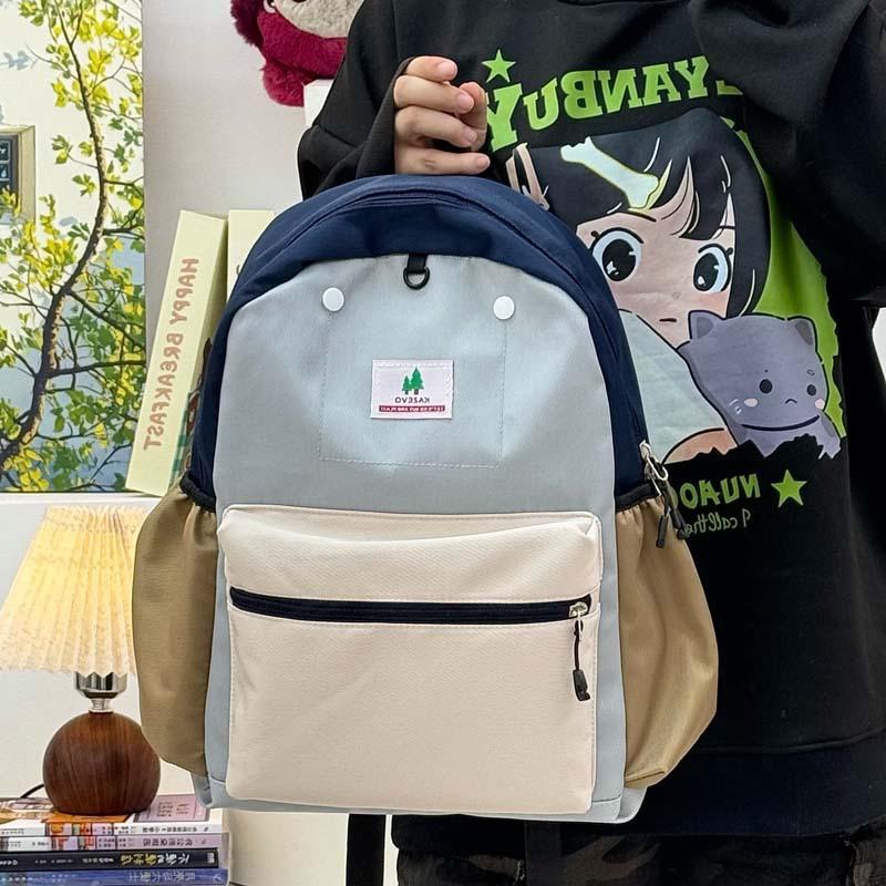 Schoolbag Japanese Children's Schoolbag Candy Color Light Contrasting Color Cute Anti-splashing Versatile Casual Primary School Student Backpack