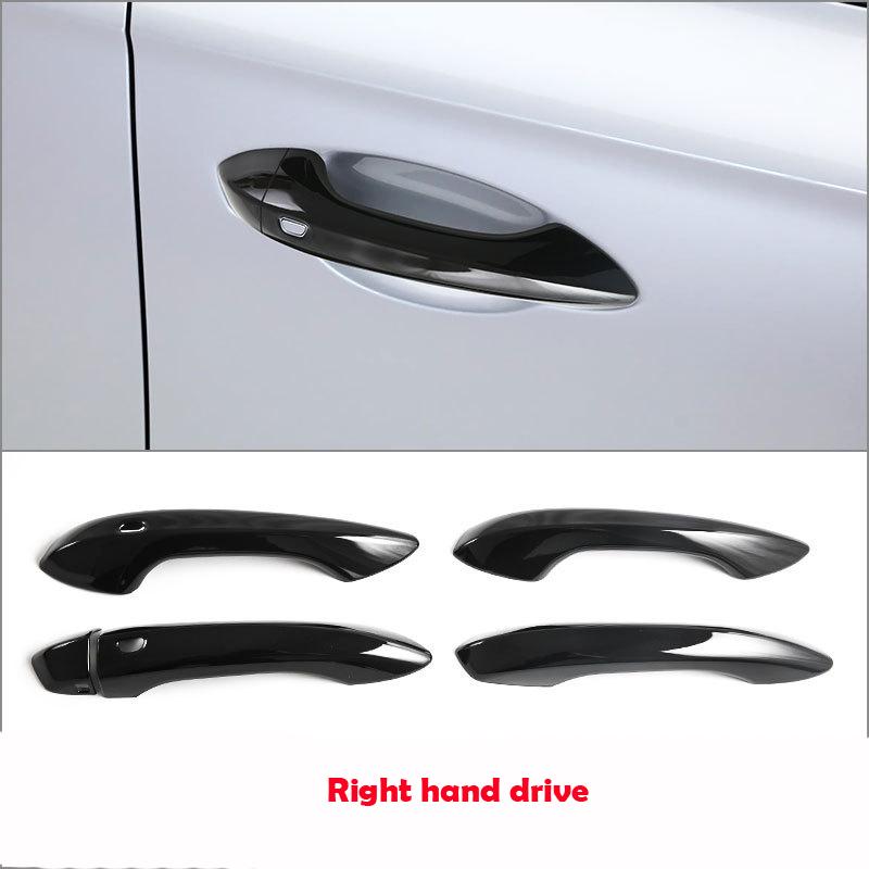 LHD RHD For MG S5/ES5 2025 2026 ABS carbon fiber Car Door Pull Door knob Catch Door Handle Bowl Cap Decoration Cover Accsesories