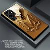 Black Glass Phone Case Design Phone Case Suitable for Samsung Galaxy S26 S25 S24 S23 S22 S21 S20 FE/Ultra/Plus Anti Fall