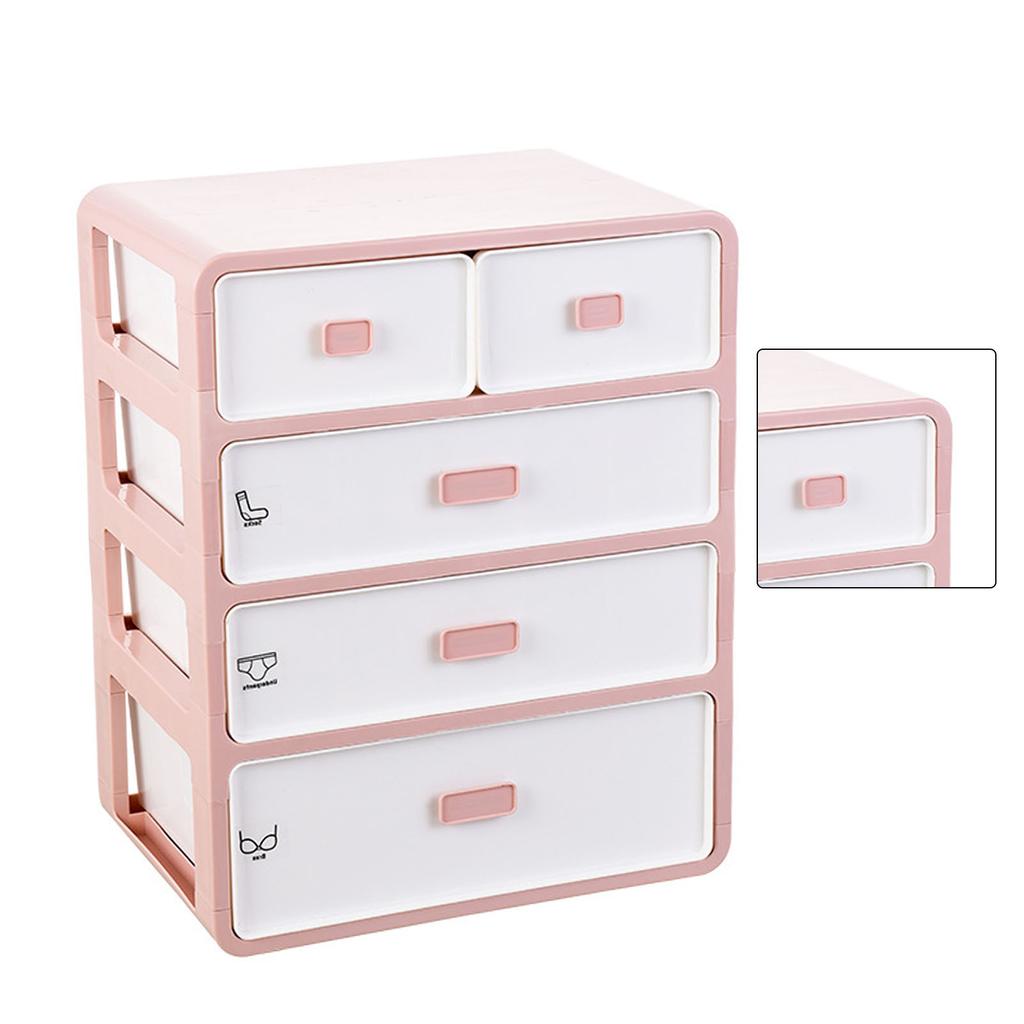 Unterwäsche Aufbewahrungsschrank 4-Schubladen-Design Verdickter BHs Höschen Organizer mit