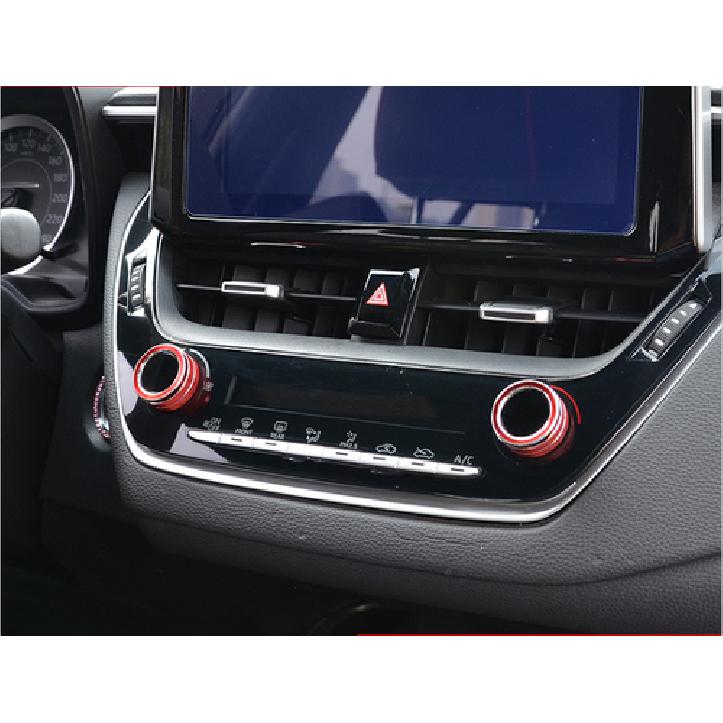 For Corolla Cross   Air Condition Knob Button Ring Cover Decor Pair
